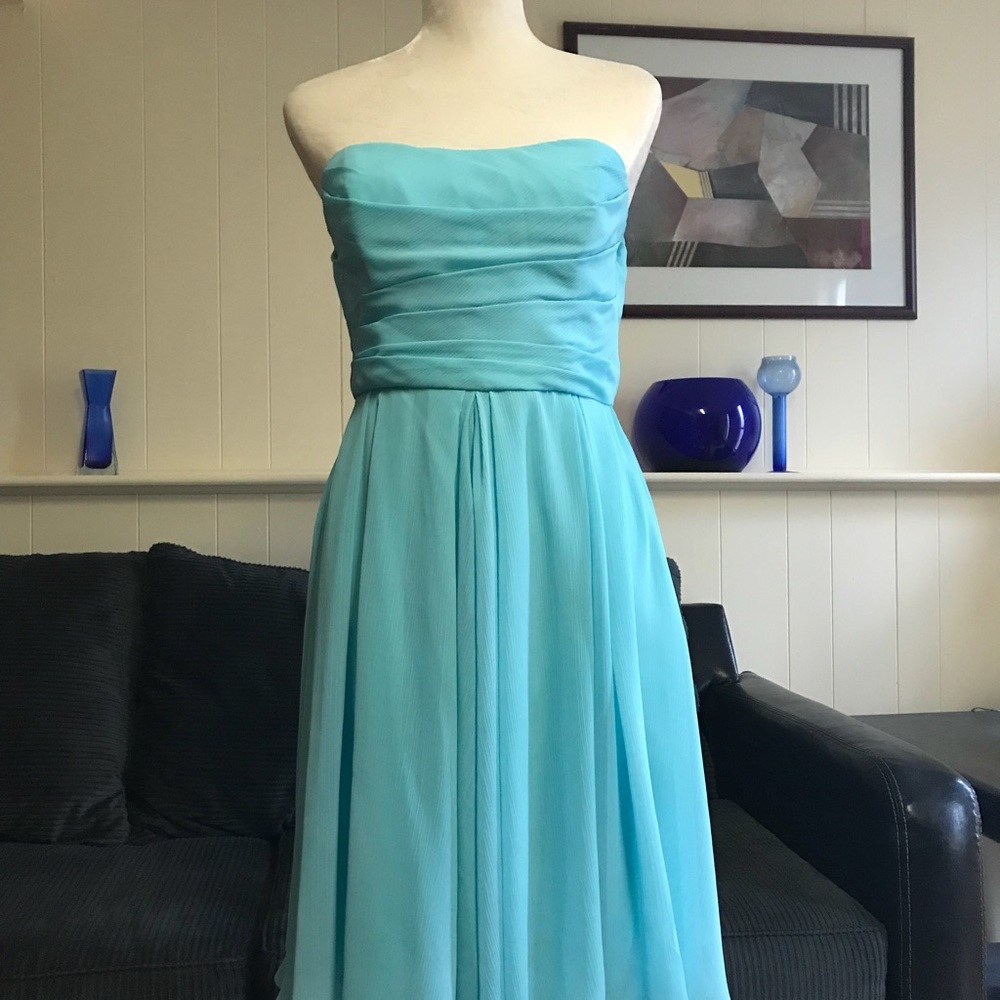 David's bridal Strapless pleated bodice dress💎